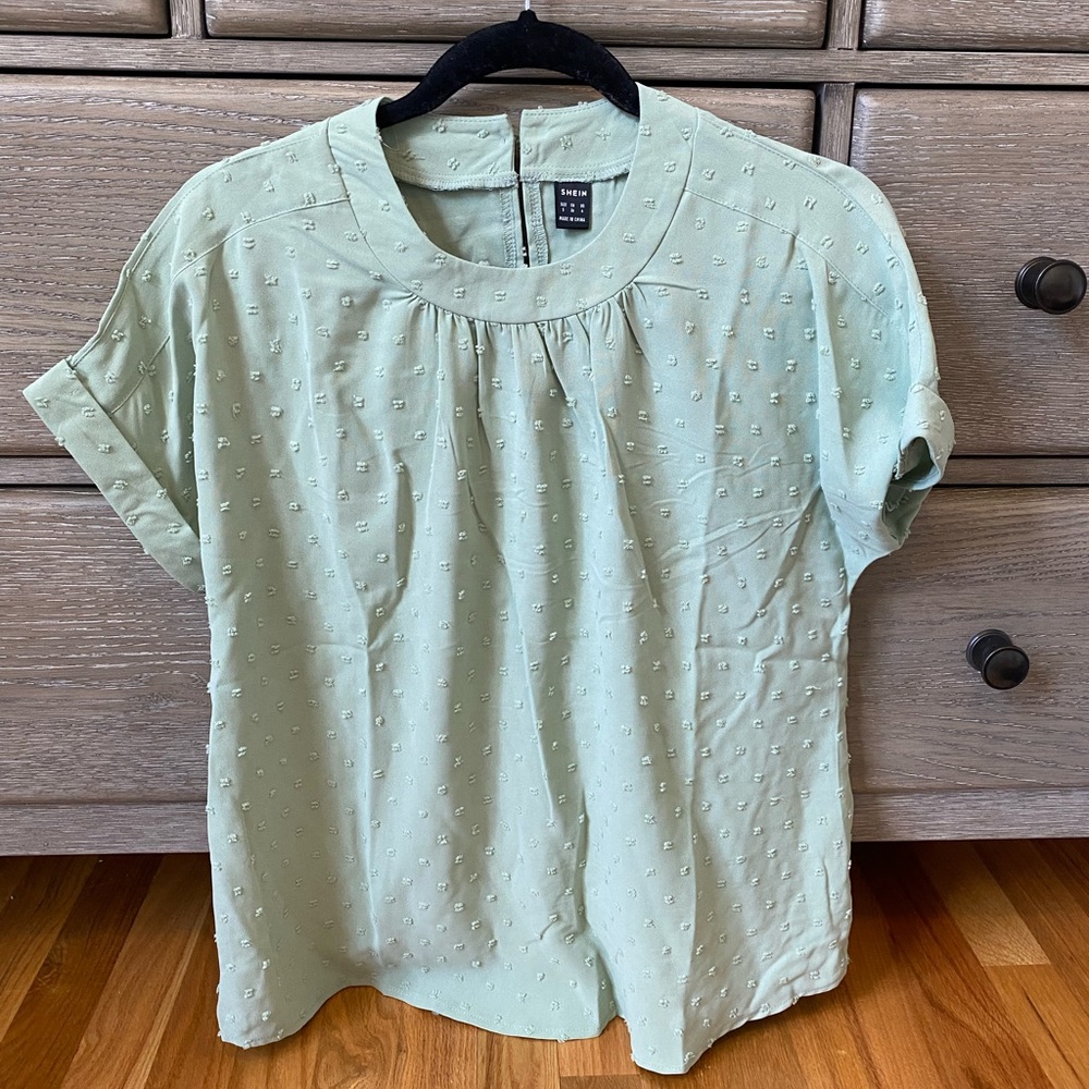 Mint green dress shirt